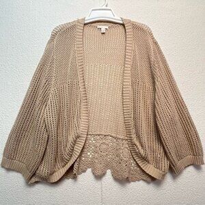 EST. 1946 Womens Crochet Shrug, Plus Size 22/24W